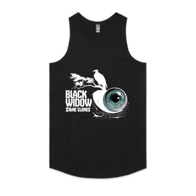 Black Widow Men's Singlet - White Design Thumbnail