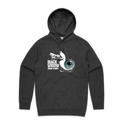 Black Widow Hoodie - White Design Thumbnail