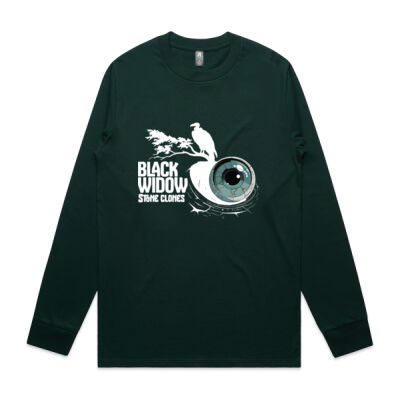 Black Widow Long Sleeve - White Design Thumbnail